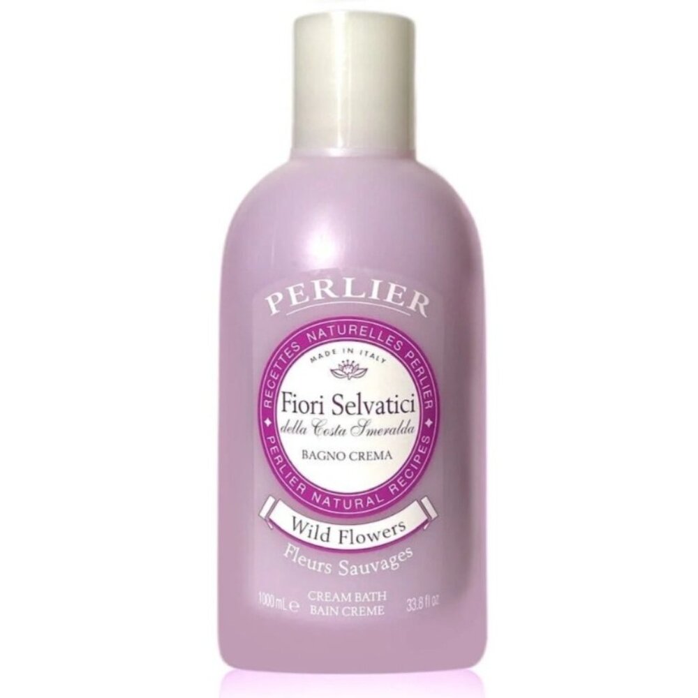 NEW Italian Perlier Fiori Selvatici Wild Flowers Cream Bath 1000 ml Natural
